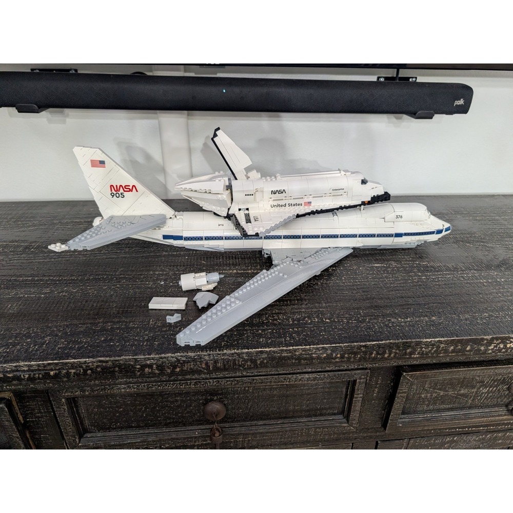 LEGO Icons Shuttle Carrier Aircraft (10360) READ 98%? INCOMPLETE